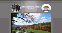 Desktop Screenshot of cripplecreekgermanshepherds.com